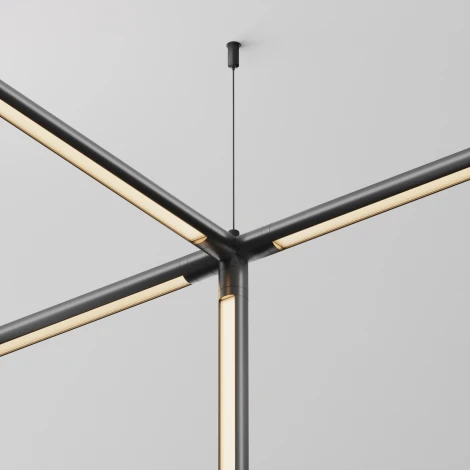 Х-образный вертикальный коннектор для системы Shelf без ввода питания Maytoni Accessories for system Shelf CA019L4C-B (24V)