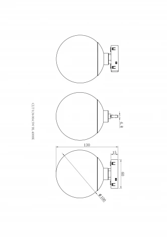Трековый светильник магнитный светодиодный Crystal Lux UX5 CLT 0.36 004 5W BL 4000K 48V
