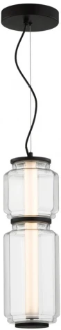 Подвесной светильник Odeon Light Jam 5409/20L черный/прозрачный/металл/стекло/акрил LED 20W 3000K 1480Лм (220V, на тросе, круглые)