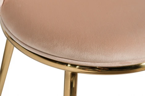 76AR-24GOLD Стул велюр бежевый/золото 48*56*86см Garda Decor