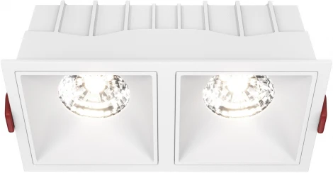 Встраиваемый светильник Alfa LED 4000K 2x15Вт 36° Dim Triac Maytoni Technical DL043-02-15W4K-D-SQ-W (220V)