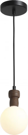 Светильник подвесной ST Luce Cork SL6226.403.01 Черный/Белый G9 1*5W 4000K (220V, на проводе, шар)