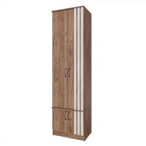 Шкаф Кано КПШ-1, Дуб крафт табачный, Дуб крафт белый ТЭКС 00-00165270
