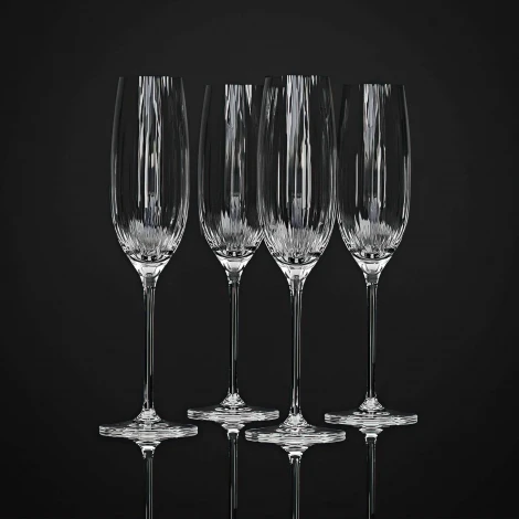 Хрустальные бокалы Adajio, шампанское (4 шт.) 0603/4 Strotskis