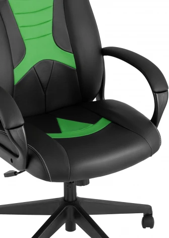 Кресло игровое TopChairs ST-CYBER 8 черный/салатовый УТ000035043