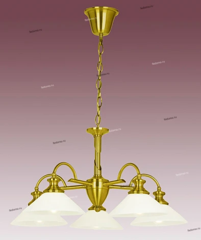 Потолочная люстра N-Light P-809 P-809/5A satin gold