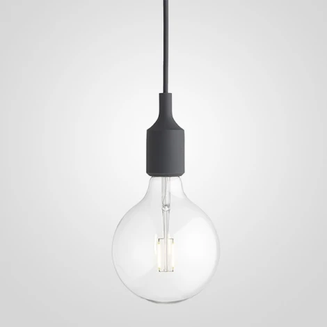 Подвесной светильник Muuto E27 Grey ImperiumLoft 40,036 (186763-22) (220V, на проводе)