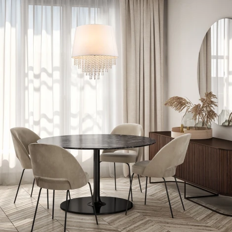 Подвесной светильник Escada CHARM 652/5S White (220V, хрусталь, подвески, на проводе)