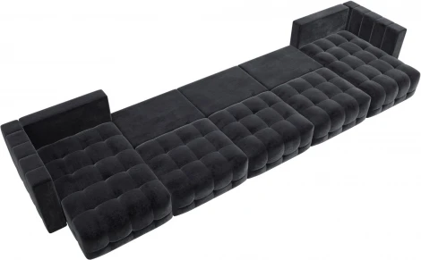 Диван П-образный Лига-052 НПБ МегаЛонг Лига Диванов (Велюр) арт.128866