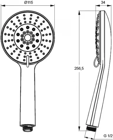 Душевая лейка Iddis 0605F00i19
