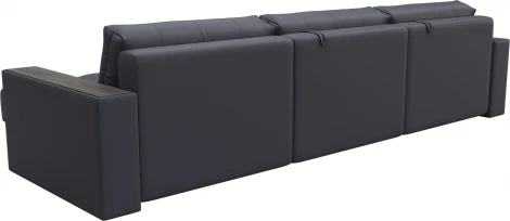 Диван угловой с декором Лига-049 НПБ Лонг Лига Диванов (Экокожа) арт.128308