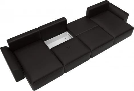 Диван п-образный Лига-048 НПБ лонг Лига Диванов (Экокожа) арт.128350