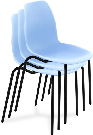 Стул Sheffilton SHT-ST29/S130 голубой/черный муар
