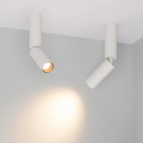 Накладной точечный светильник SP-NUANCE-SURFACE-FLAP-R35-7W Warm3000 (WH, 36 deg, 230V) (Arlight, IP40 Металл) 049914 (LED)