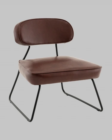 Кресло Kate new ткань экокожа бордово-коричневый Stool Group арт.УТ000041268