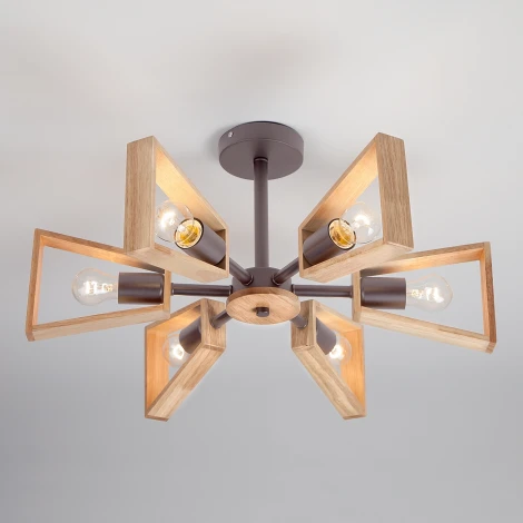 Потолочная люстра Eurosvet Klark 70056/6 черный (220V)