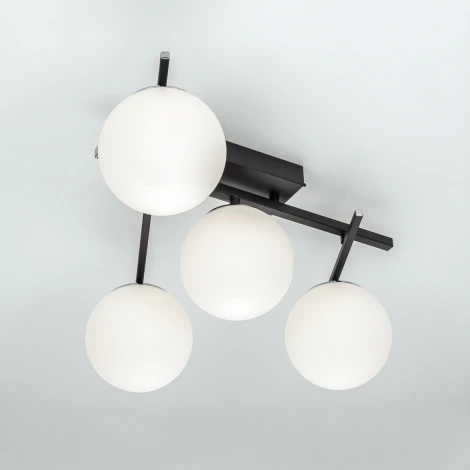 Потолочная светодиодная люстра на штанге с пультом управления Citilux Dorsy CL223142 (плафоны шарики) (регулировка яркости, 220V, шарики)