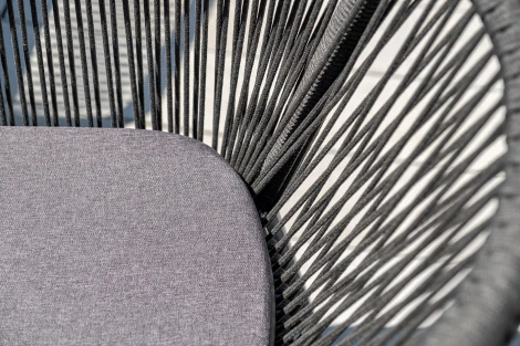 "Форли" обеденная группа на 4 персоны, квадратный стол, цвет "серый гранит" 4SIS арт.УТ-00003407