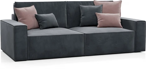 КОРСО-1 Диван прямой, серый D1 furniture арт.AAA41691004