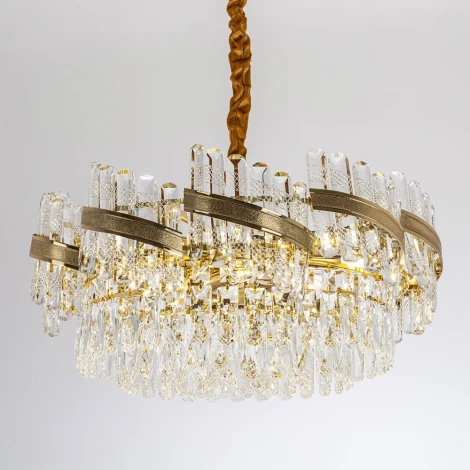 Подвесная люстра хрустальная Modelux MODELUX ML.750.12 GD