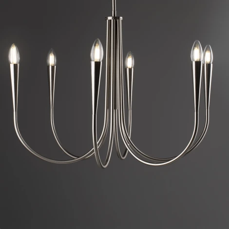 Потолочная люстра на штанге Freya Branches FR5253PL-06N (220V, свеча)