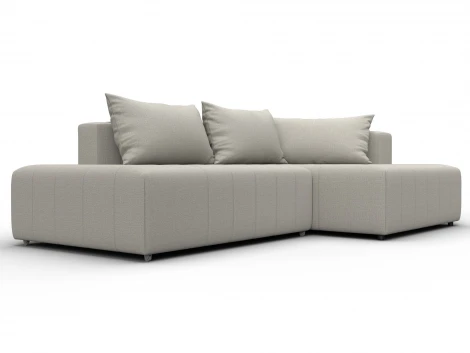 Диван угловой Лига-103 НПБ угол правый (ДСП,Брус,Фанера,Рогожка/Бежевый) Лига Диванов 134809