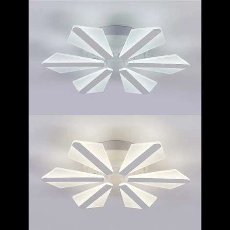 Потолочная светодиодная люстра Natali Kovaltseva LED LAMPS 81165 с пультом ДУ, моб. приложением 100W, белый, LED