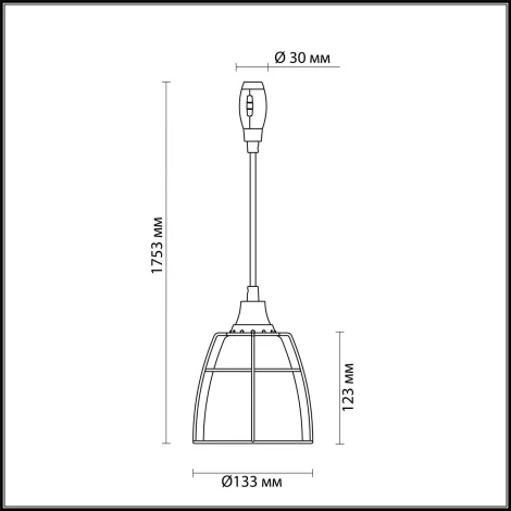 Подвесной светильник Odeon Light Lofia 3806/1A