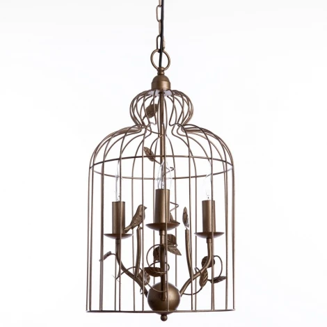 Подвесной светильник Arte Lamp Gabbia A1865SP-3BG