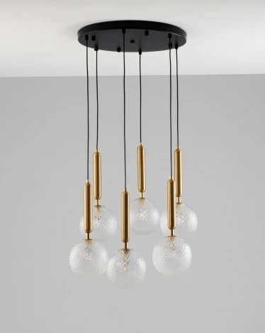 Подвесной светильник V2031-1P Violla 6*G9*60W (220V, на проводе, шар)