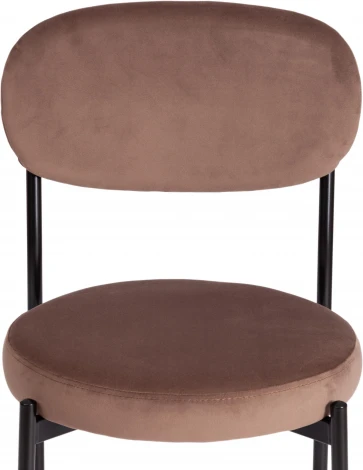 Стул REVO (mod. 7033) / 1 шт. в упаковке (Ткань,Металл /Коричневый,Черный)