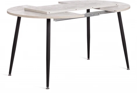 Стол VELETA ЛДСП/HPL/металл, 100 x 100+40 75 см, Агат серый/чёрный Tetchair 19739
