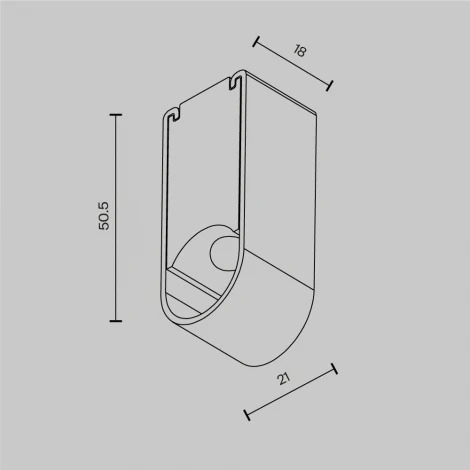 Фиксатор для накладного монтажа Maytoni Accessories For System Axity CA010SM-B