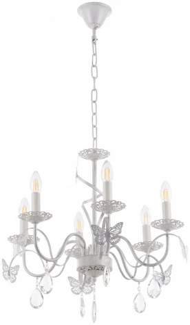 Подвесная люстра Arte Milano AM346179 346179/6 WT+G (220V, подвески, на цепи, подсвечник, свеча)