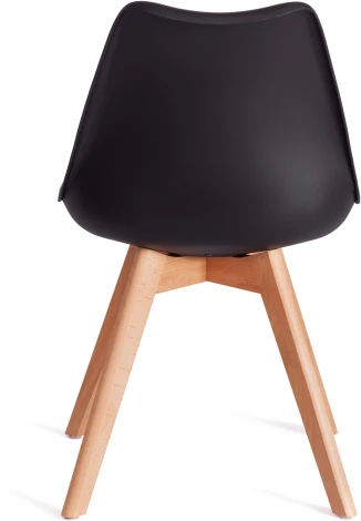 Стул TULIP (mod. 73-1) / 2 шт. в упаковке Tetchair (Дерево,Пластик,Экокожа/Черный) арт.24365