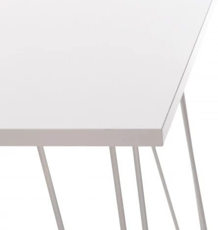 Стол STAR ЛДСП/металл, 110х70х75 см, белый топ/белые ножки Tetchair 19240