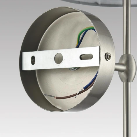 Бра Lumion Latti 8262/1W металл/текстиль, никель/серый E14 1*40W 220V