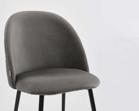 Стул MyFar Джозеф графитовый велюр MF1006-1