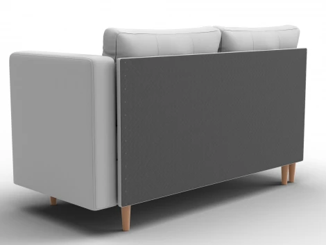 Кушетка Лига-098 (ДВП,ДСП,ЛДСП,Брус,Фанера/Дерево/Экокожа/белый) Лига Диванов 132581