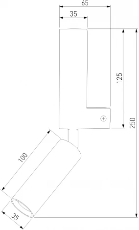 Настенный светильник для чтения Eurosvet Pitch 40020/1 LED черный (220V)