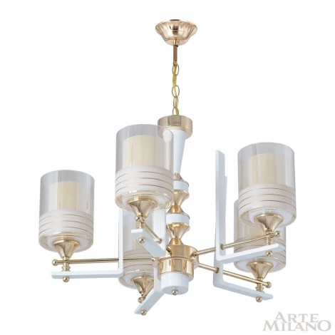 Подвесная люстра Arte Milano Florentia-6087 306087/5 Wh/Gd (220V, на цепи)