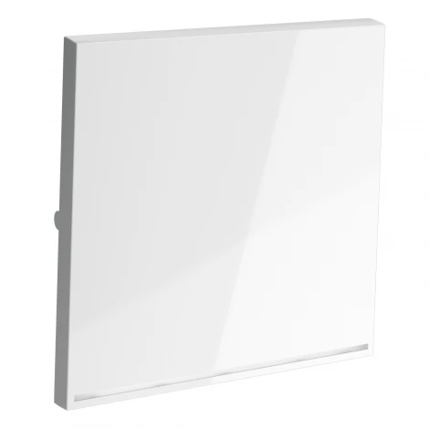 Клавиша для выключателя/переключателя одноклавишного с подсветкой Voltum S70 VLS000201 (белый глянцевый)