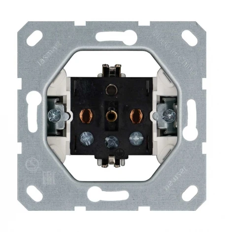 Розетка с защитной крышкой и шторками (мокко) Jasmart G-Classic G5505Z