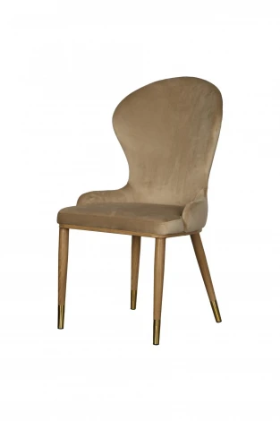 Стул обеденный IST-CASA Констанция TW-1163-1, бежевый/орех
