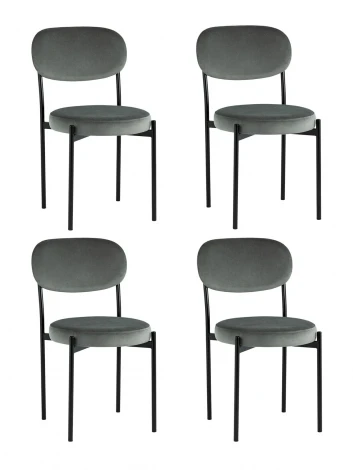 Стул Stool Group Бриф NEW велюр тёмно-серый 4 шт УТ000037773