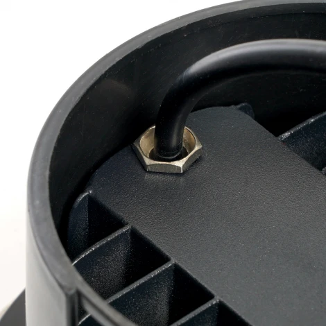 Встиваемый светодиодный свтельник (грунтовый) Feron SP2803 48347 10W, AC 12V, низковольтный, 4000К, металлик, вн.диаметр: 110mm, IP67 (круглые)