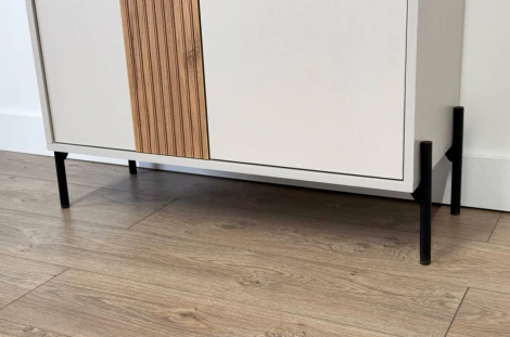 Доминика Шкаф двухдверный (со стеклом) Mebelson (ЛДСП/Дуб крафт золотой) арт.174982,3369