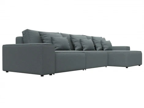 Диван угловой Лига-074 угол универсальный (ДСП/Пластик/Рогожка/Серый) Лига Диванов 129857