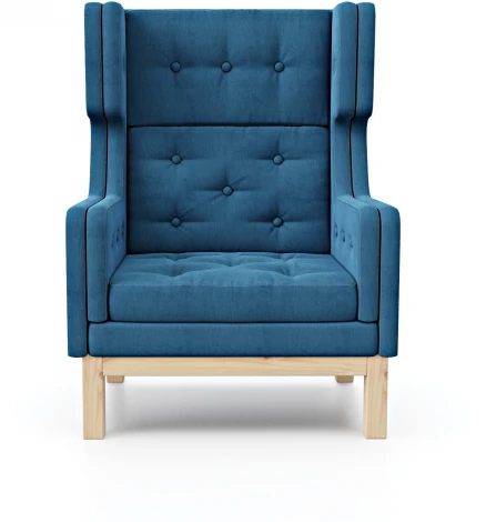 Кресло Arsko Айверс Хай Сосна шенилл синий
