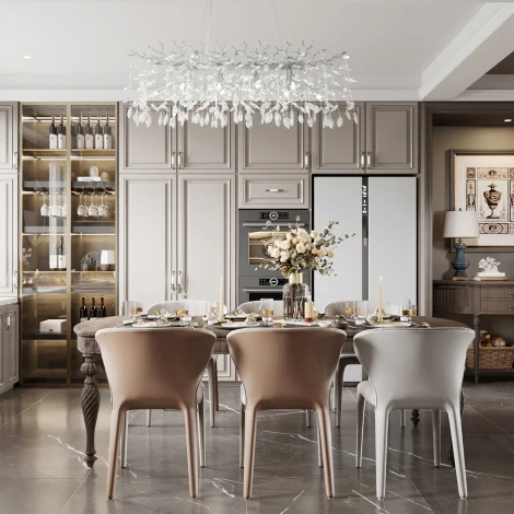 Подвесная люстра хрустальная Arte Milano Milano-2 23210.1000.10.E14.B CR (220V, на тросе)